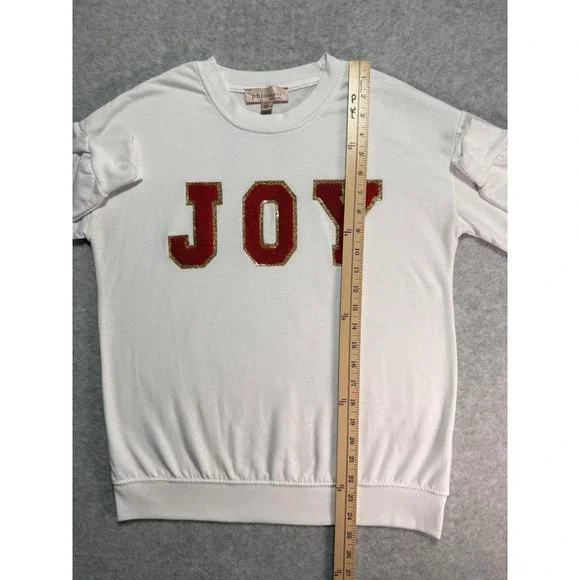 White Christmas Sweater Long Sleeves Size Xs Women's - Picture 6 of 11